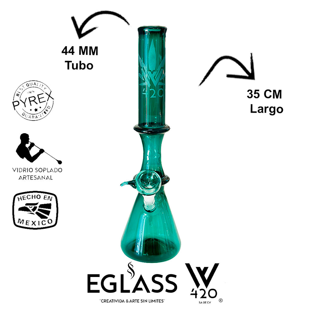 Bong Pyrex W420 Aqua 01