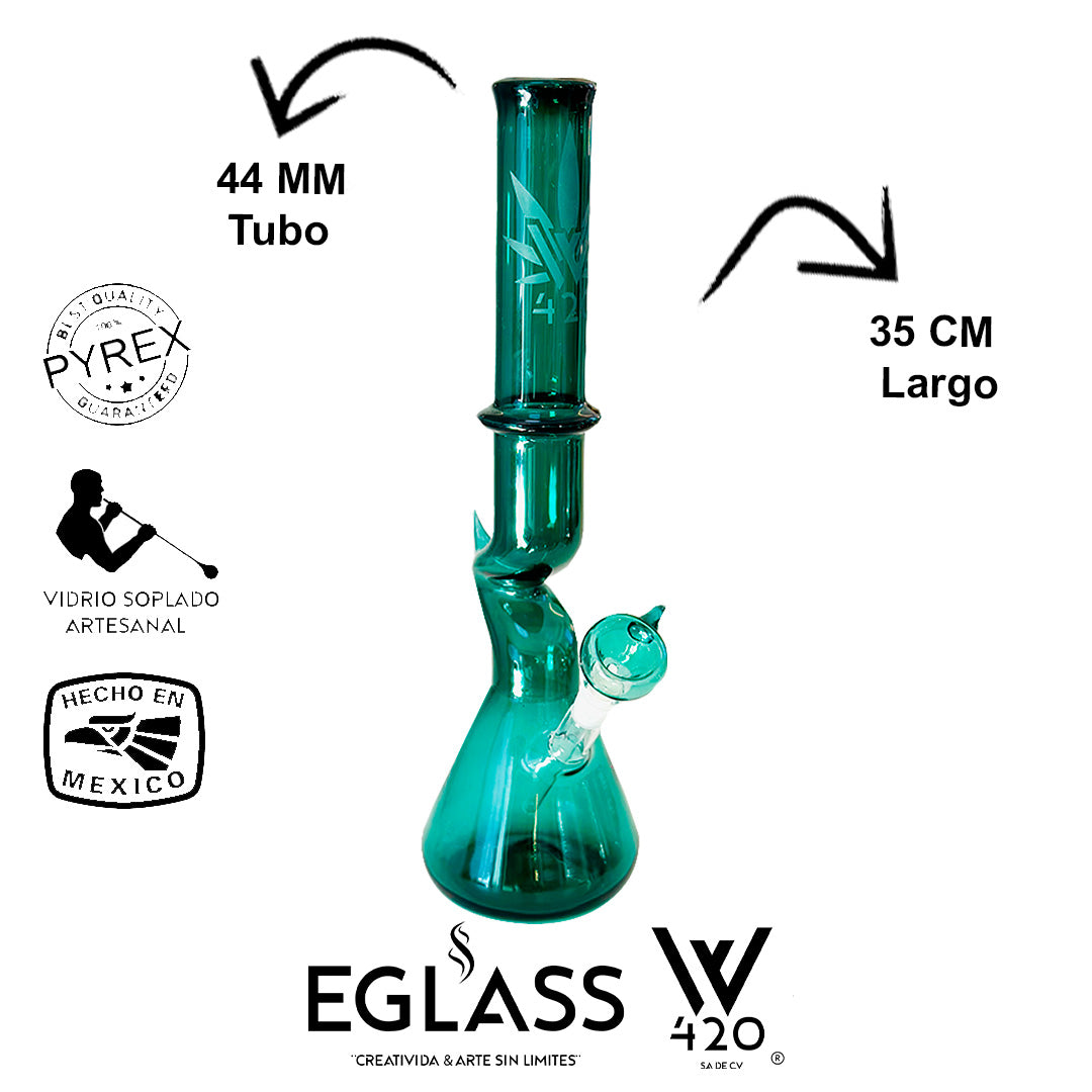 Bong Pyrex W420 Aqua 02