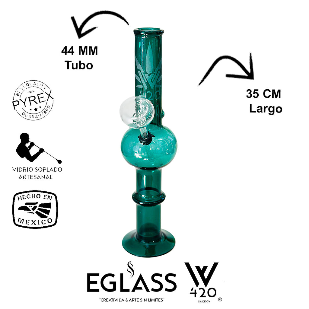 Bong Pyrex W420 Aqua 05
