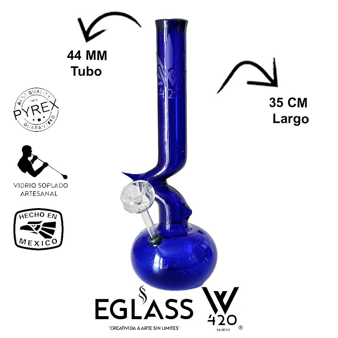 Bong Pyrex W420 Blue 00