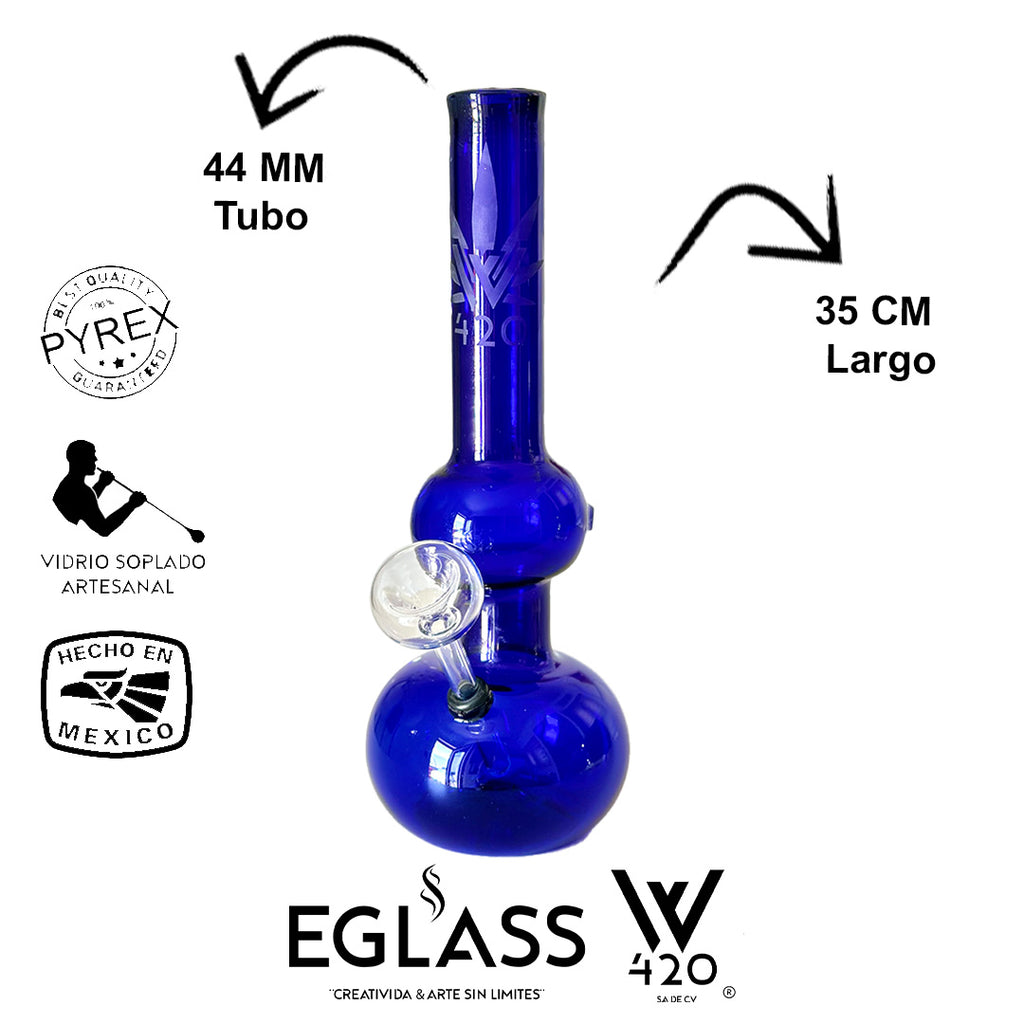 Bong Pyrex W420 Blue 02