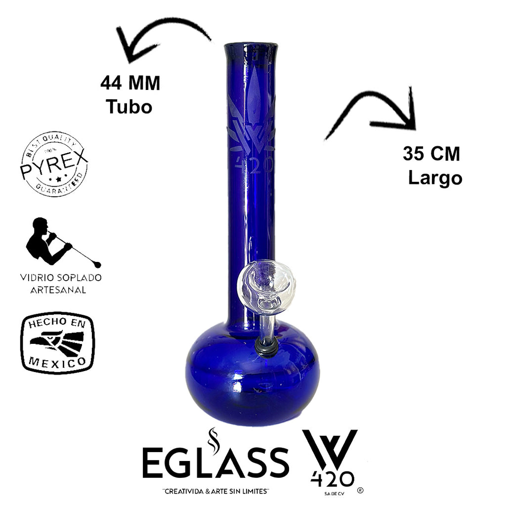 Bong Pyrex W420 Blue 04
