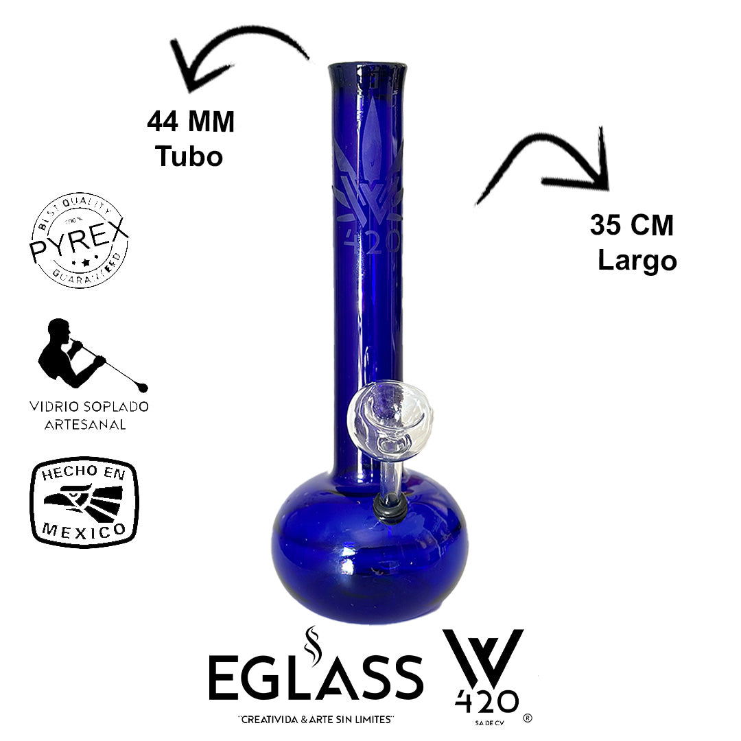 Bong Pyrex W420 Blue 04