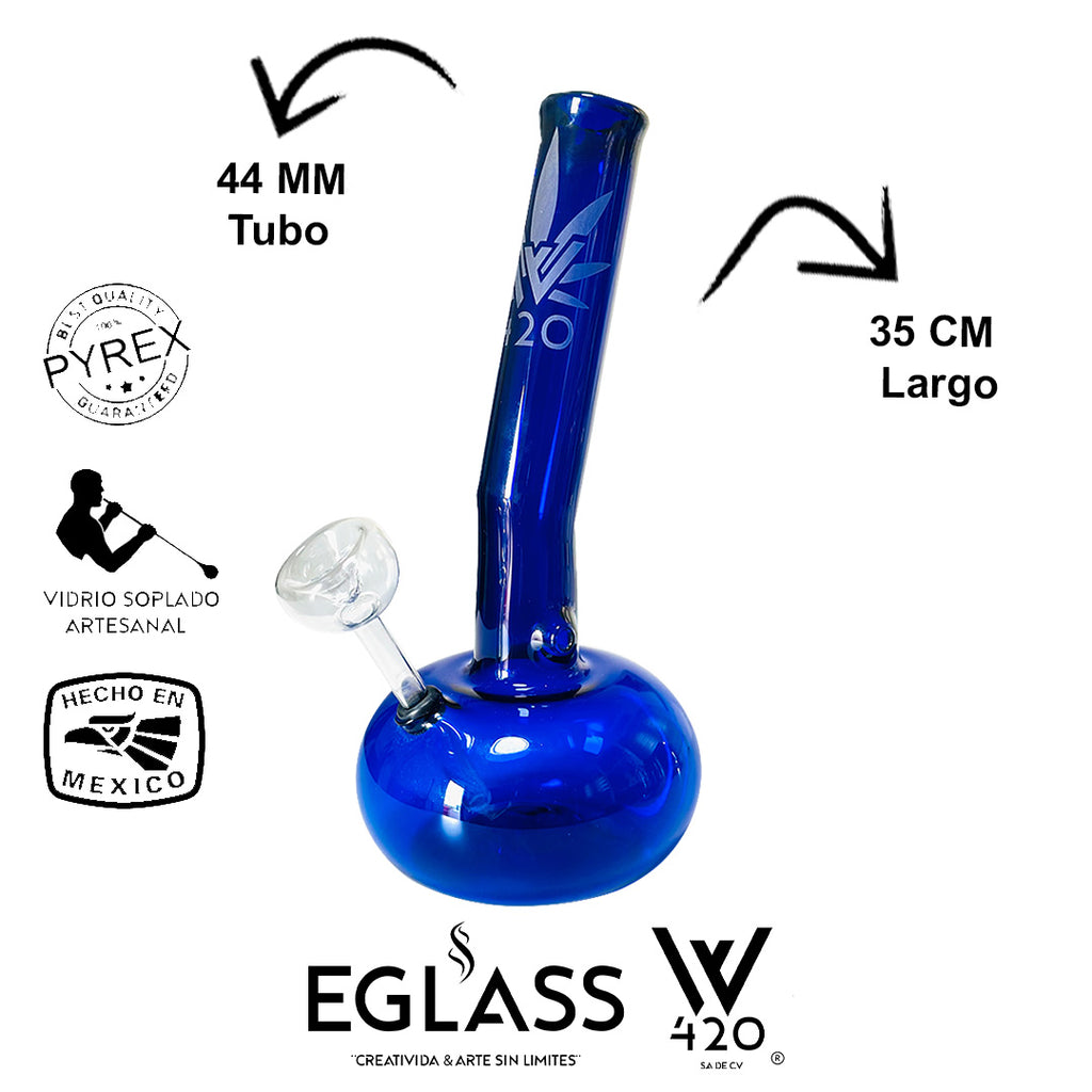 Bong Pyrex W420 Blue 05