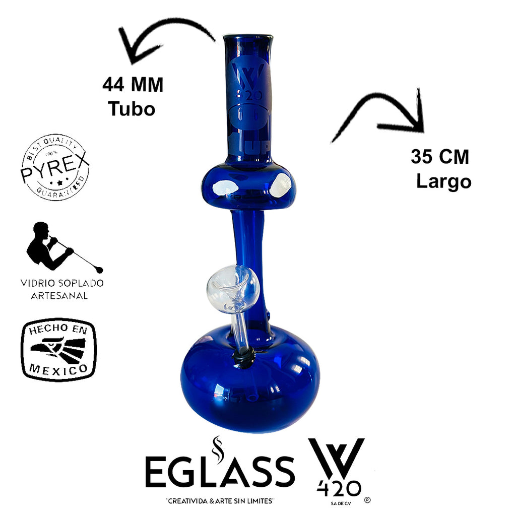 Bong Pyrex W420 Blue 06