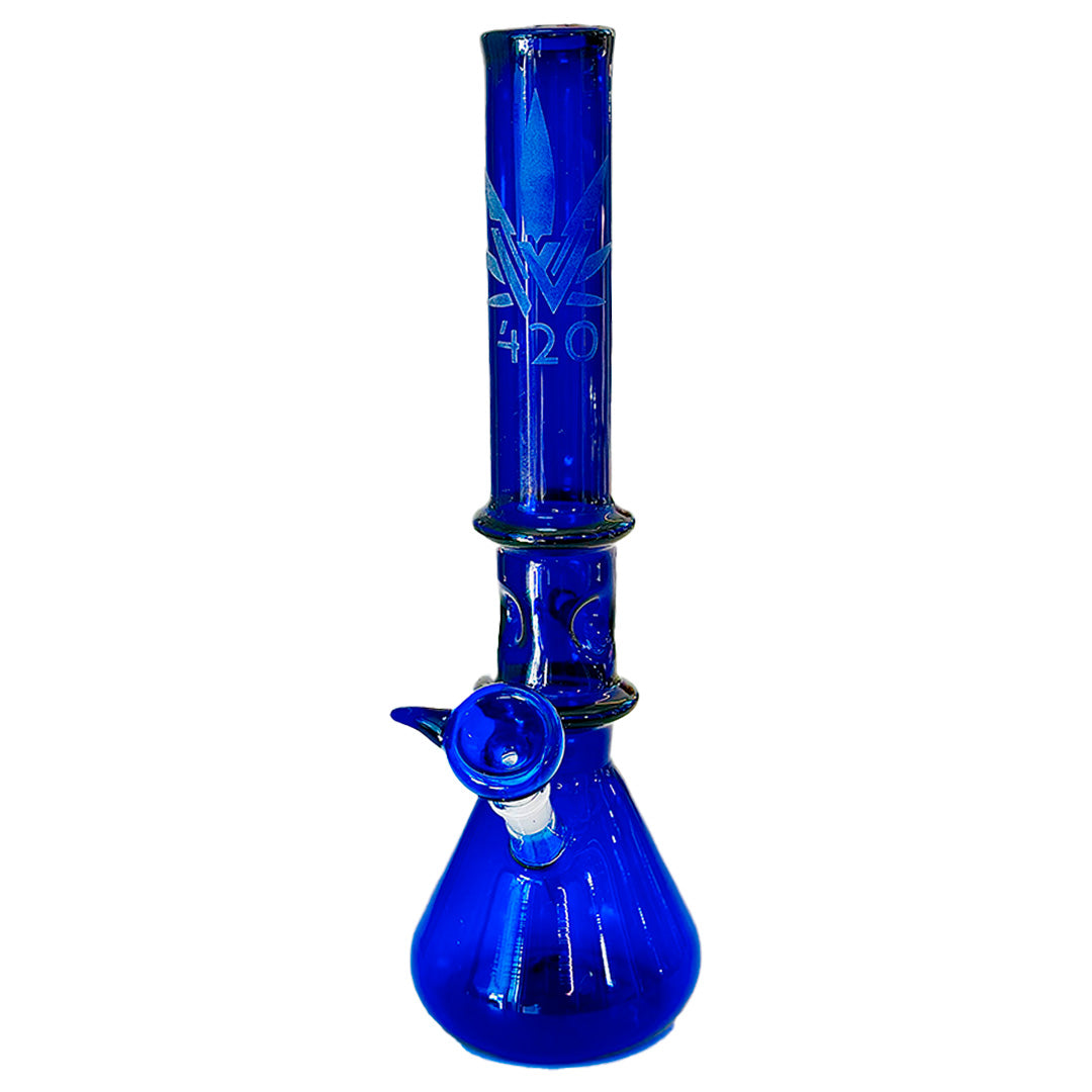 Bong Pyrex W420 Blue 08