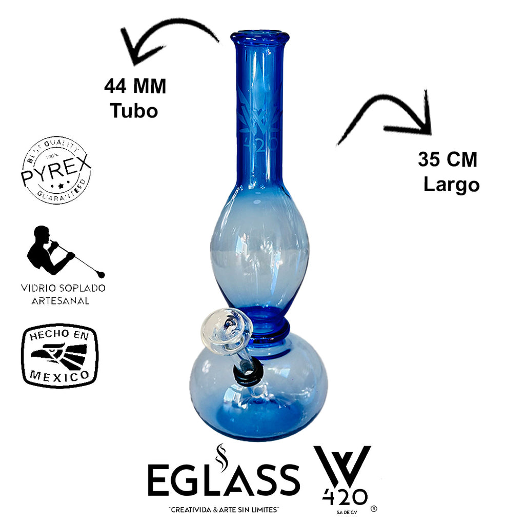 Bong Pyrex W420 Blue 10