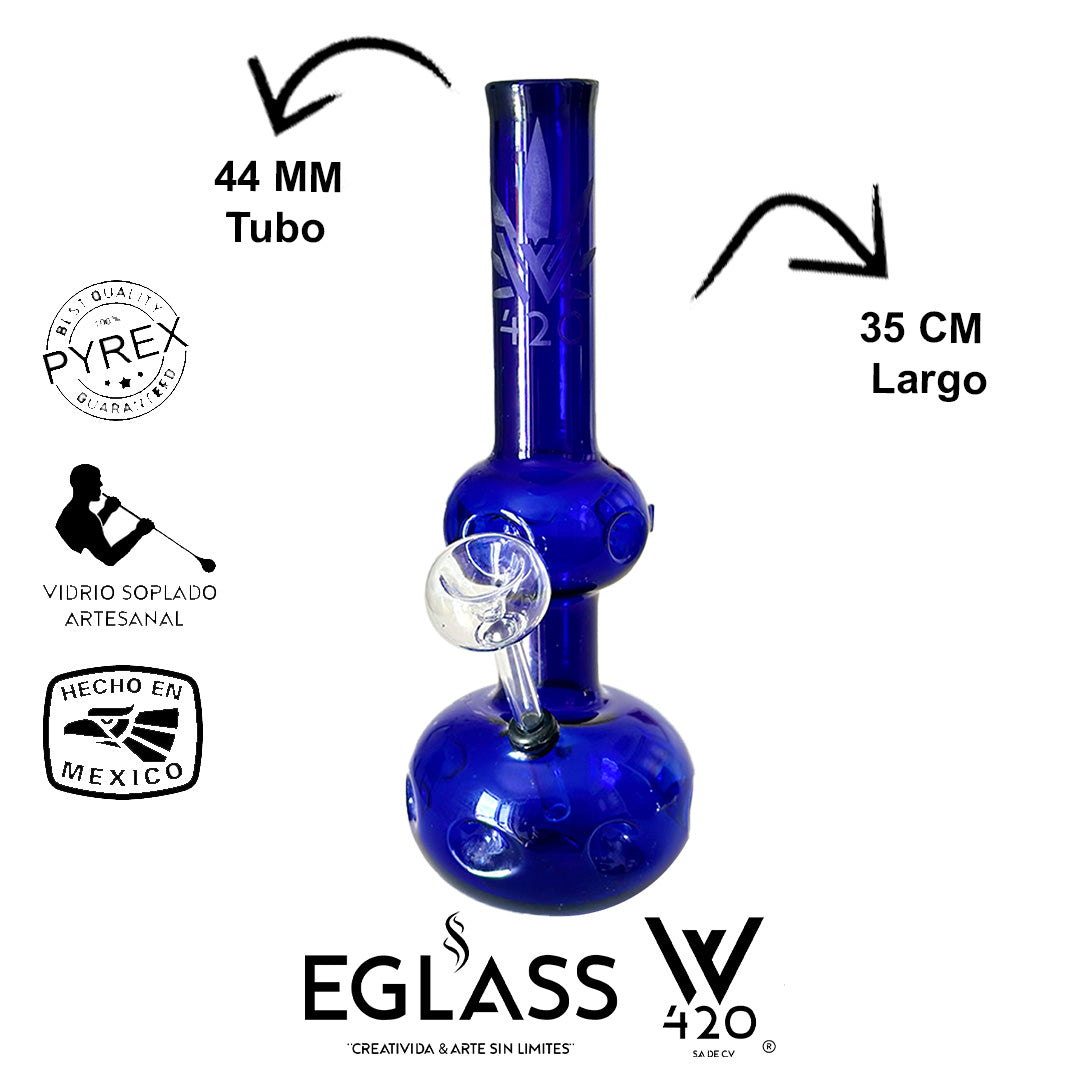 Bong Pyrex W420 Blue 11