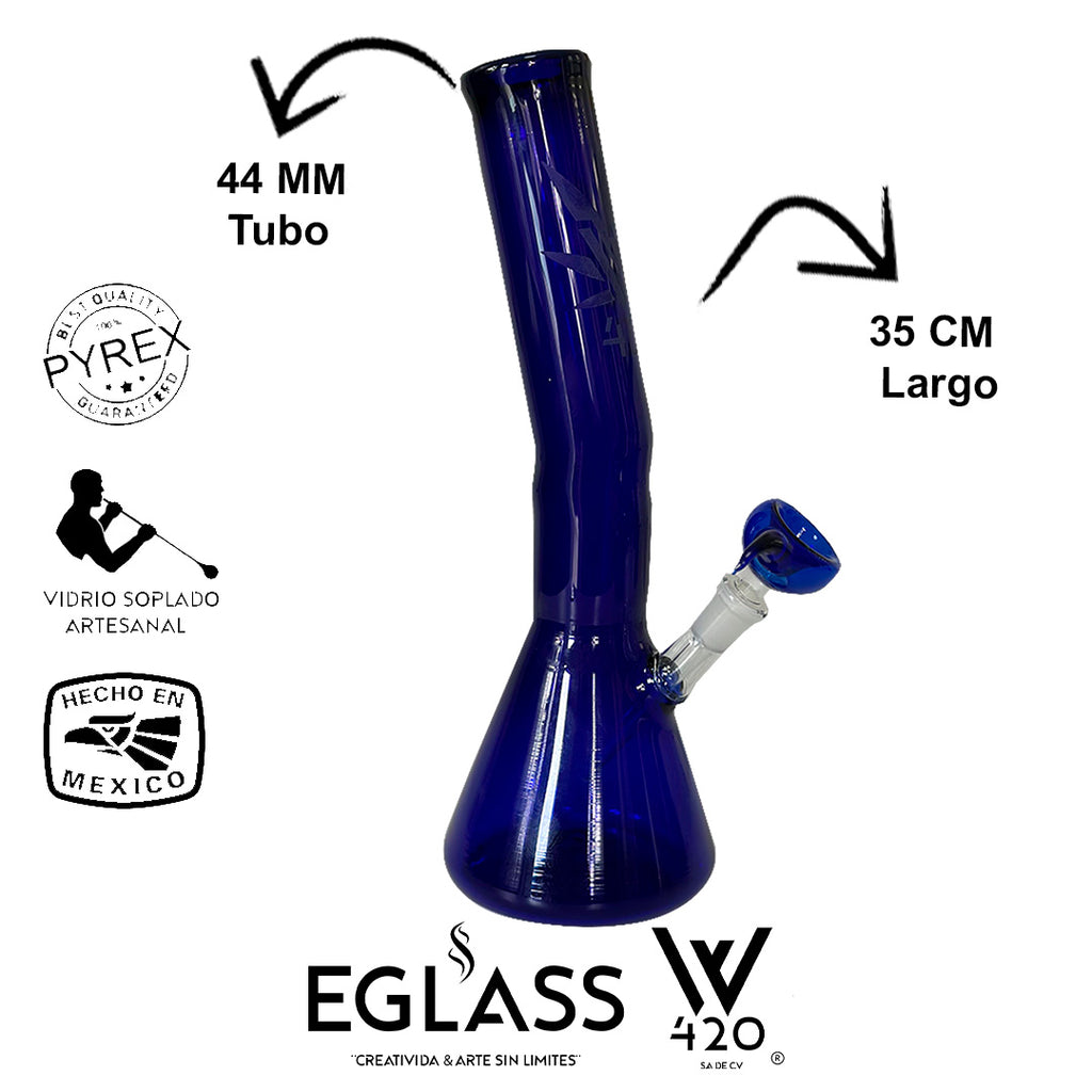 Bong Pyrex W420 Blue 14