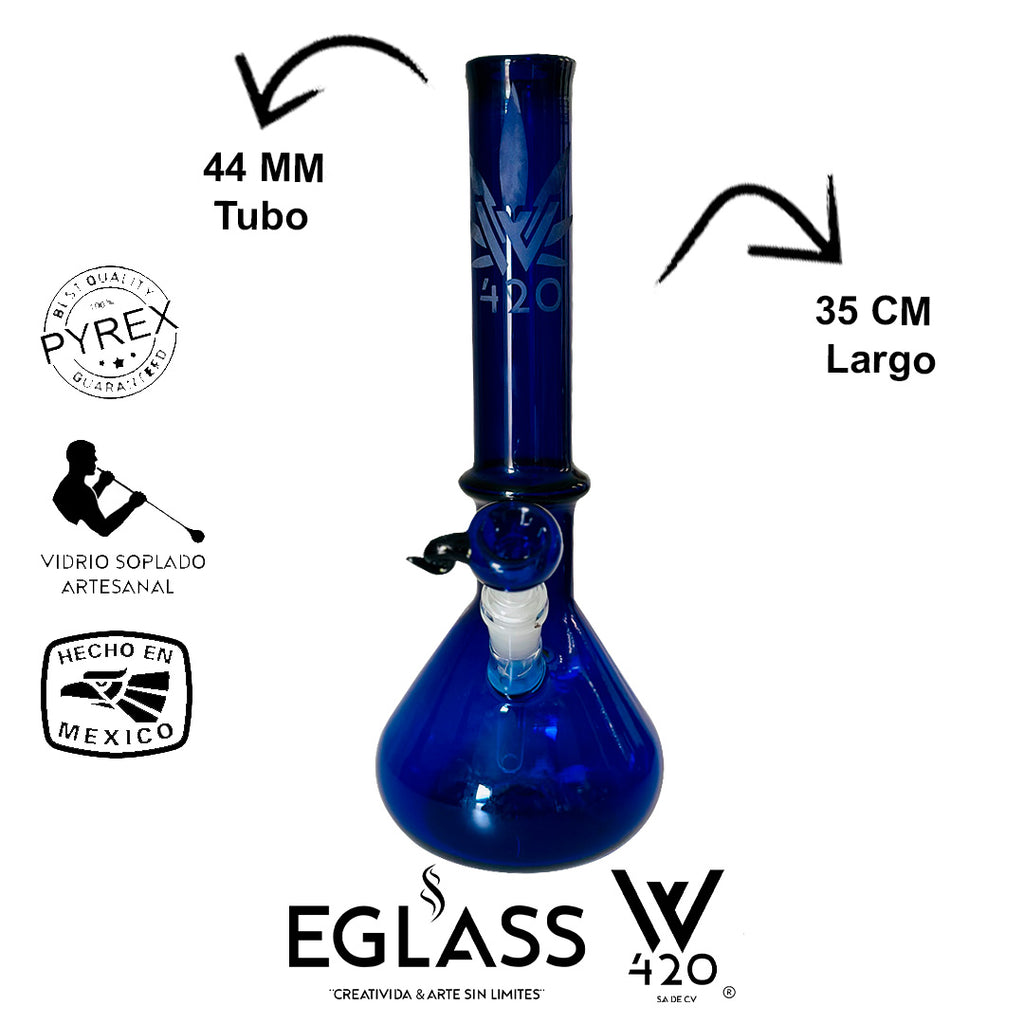 Bong Pyrex W420 Blue 15