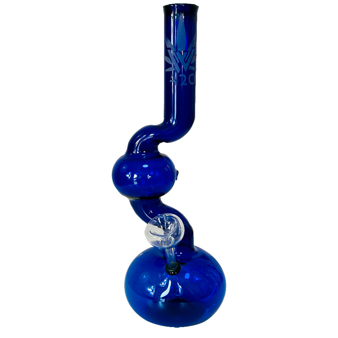 Bong Pyrex W420 Blue 17