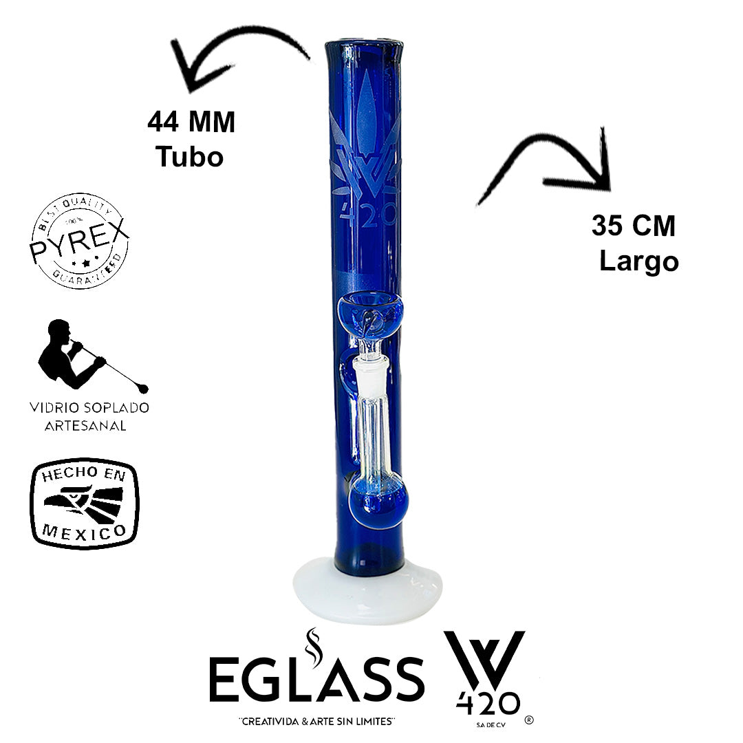 Bong Pyrex W420 Blue 19