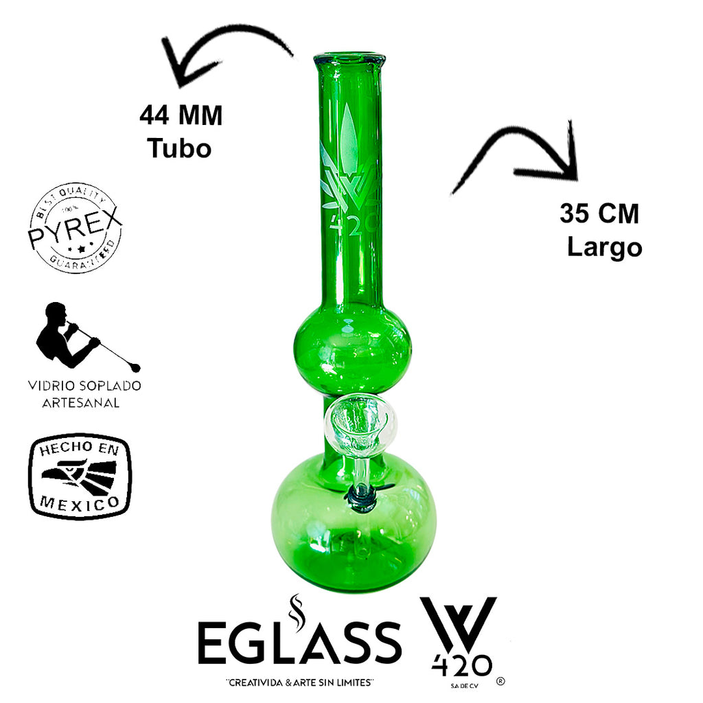 Bong Pyrex W420 Green 02