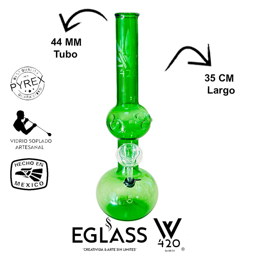 Bong Pyrex W420 Green 04