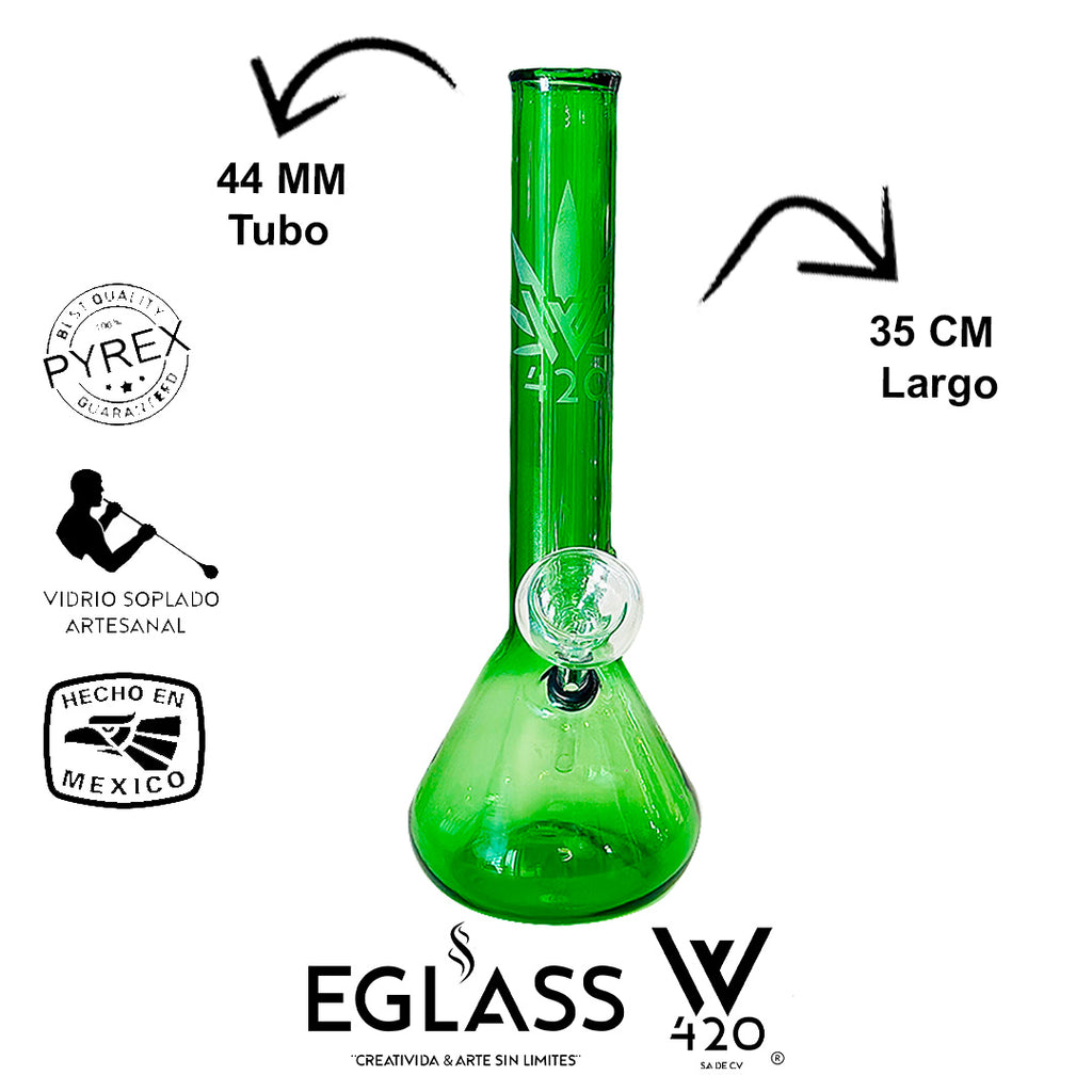 Bong Pyrex W420 Green 10