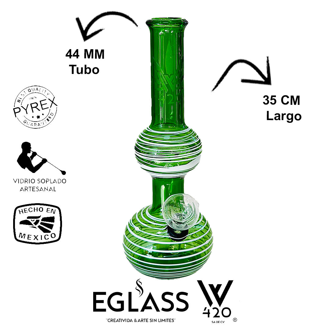 Bong Pyrex W420 Green 11