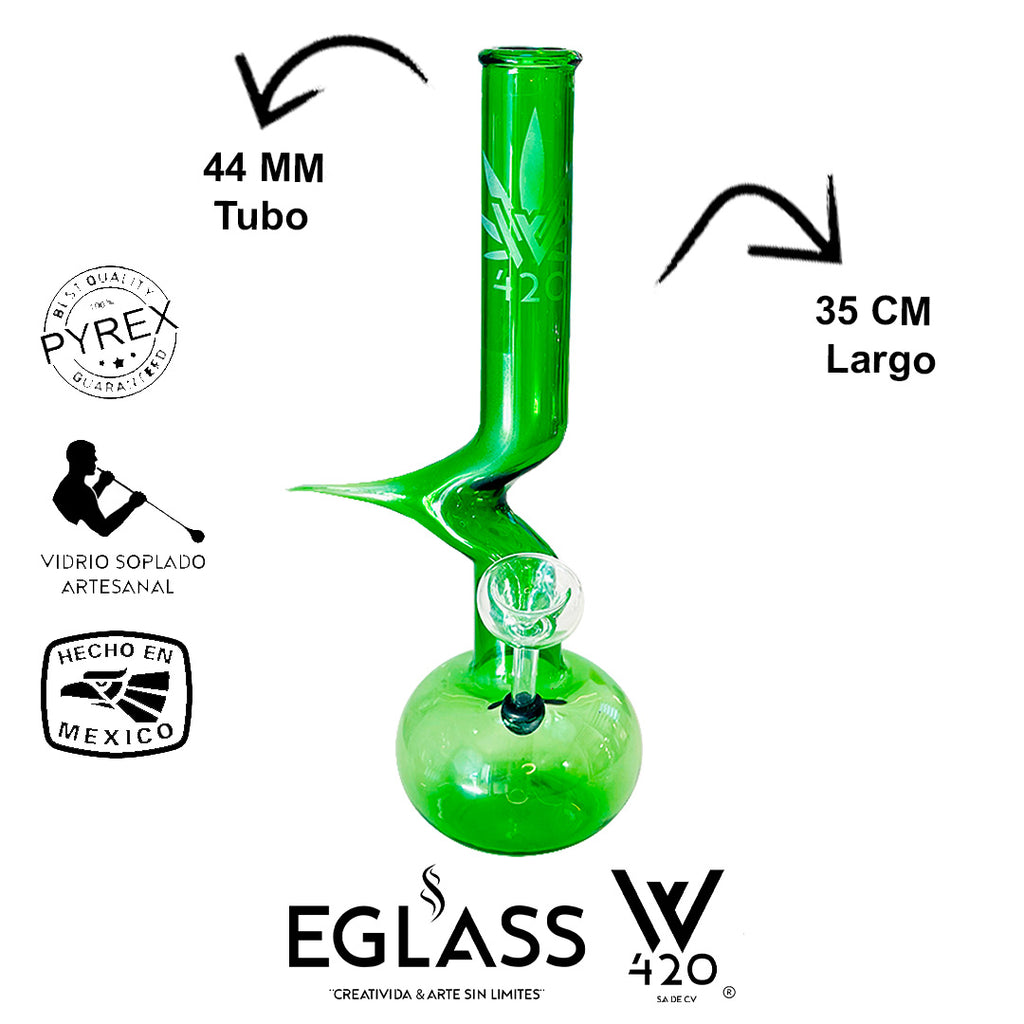 Bong Pyrex W420 Green 12