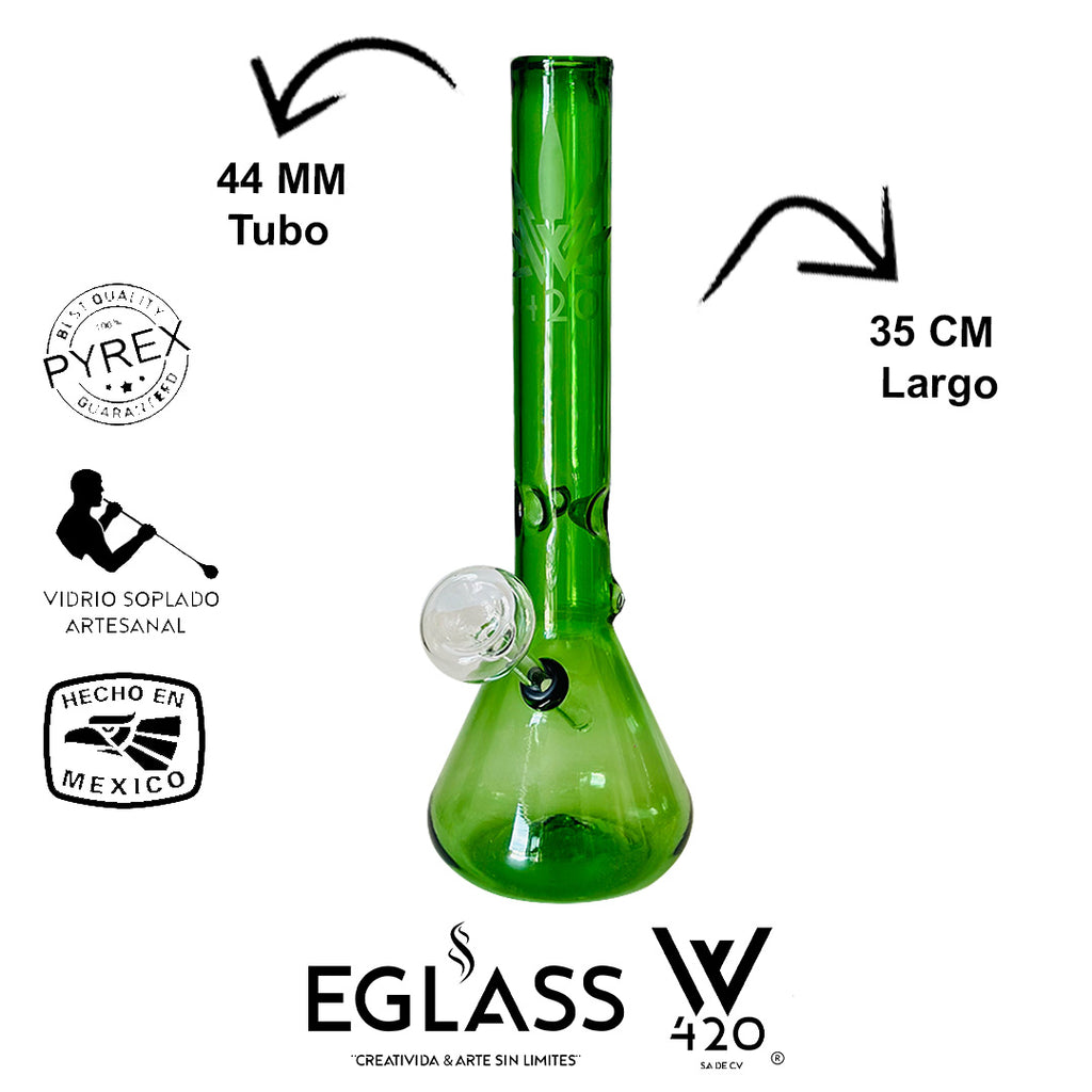 Bong Pyrex W420 Green 16