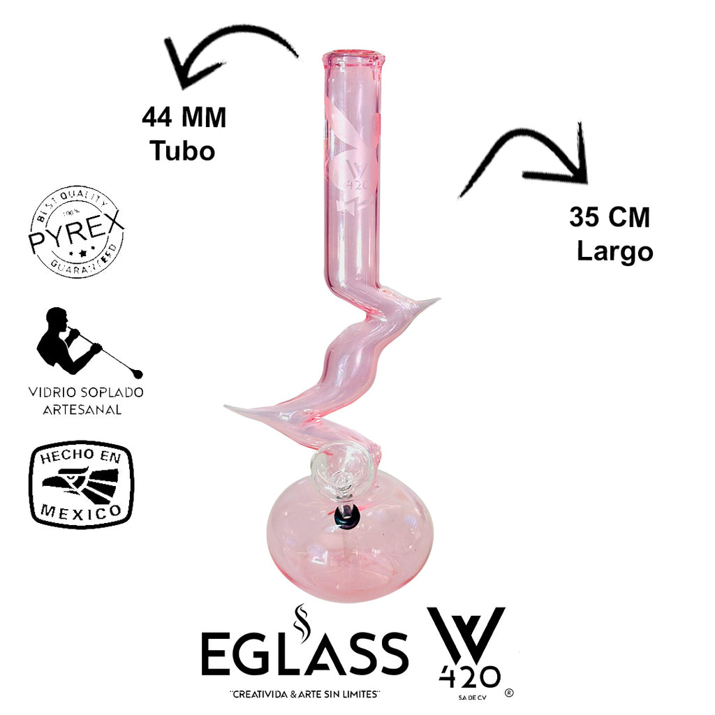 Bong Pyrex W420 Pinck 03