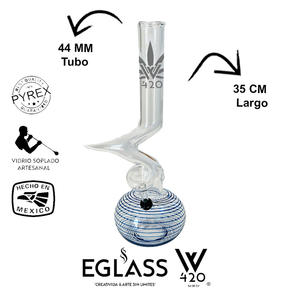 Bong Pyrex W420 Rayas 00