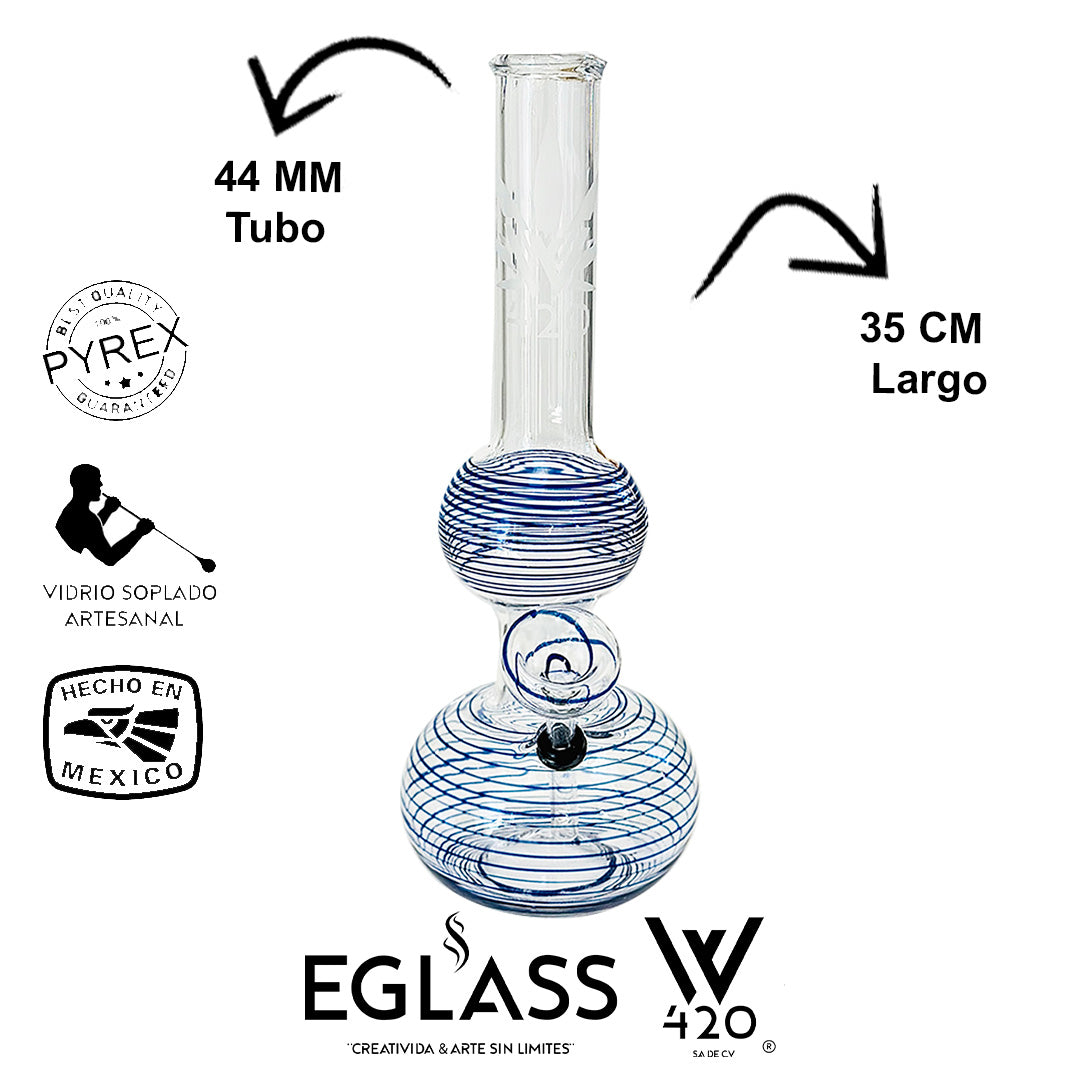 Bong Pyrex W420 Rayas 02
