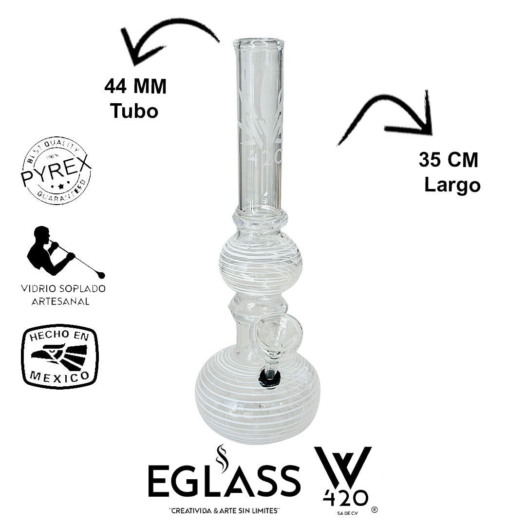 Bong Pyrex W420 Rayas 03
