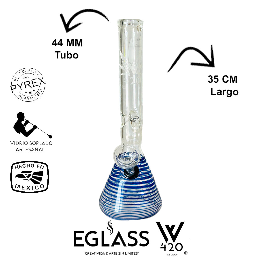 Bong Pyrex W420 Rayas 05