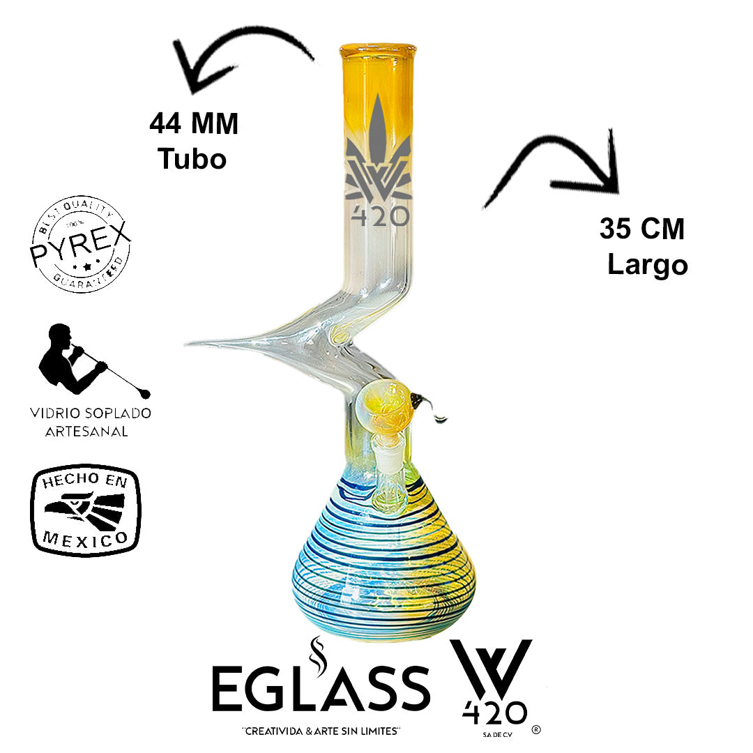 Bong Pyrex W420 Rayas 08