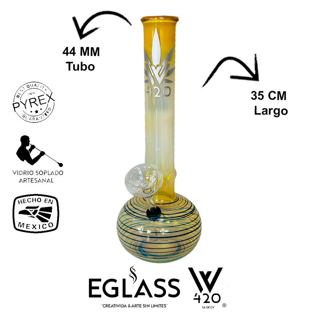 Bong Pyrex W420 Rayas 10