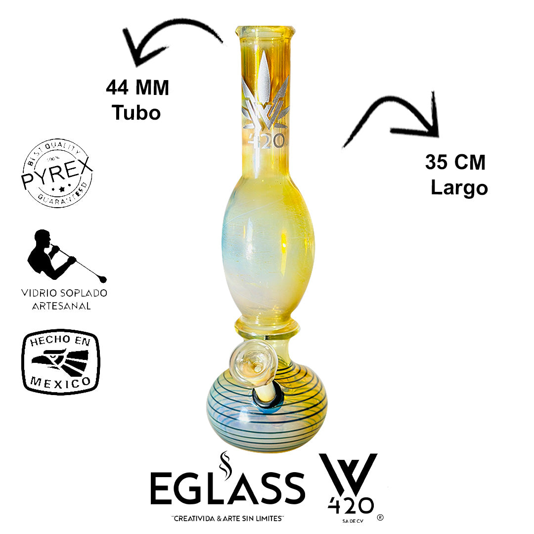 Bong Pyrex W420 Rayas 12