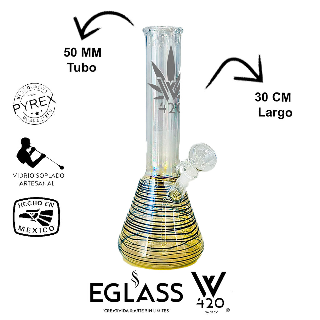 Bong Pyrex W420 Rayas 13