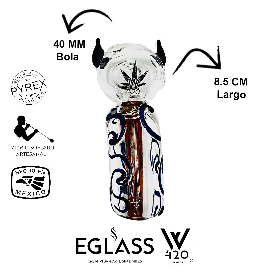 03pz Cuchara Diablo Tubo Decorado