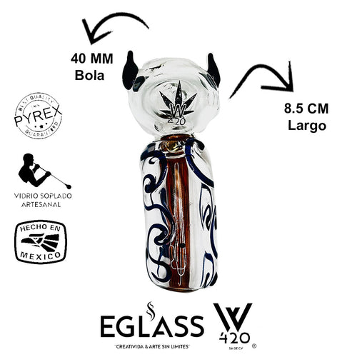 03pz Cuchara Diablo Tubo Decorado
