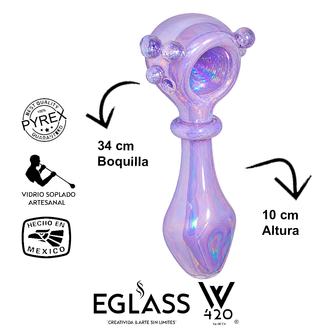 03pz Cuchara Pyrex Diamante Morado