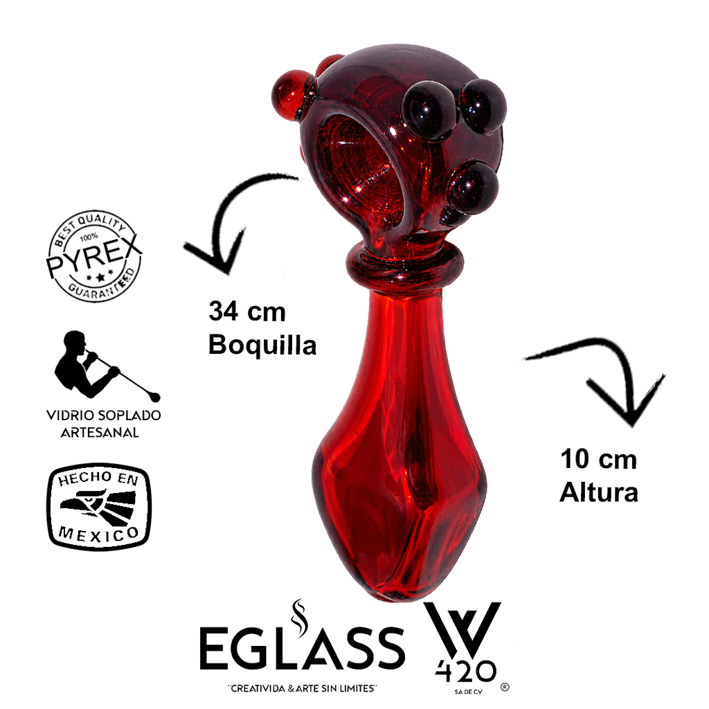 03pz Cuchara Pyrex Diamante Rubi