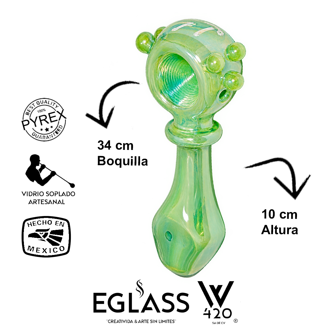 03pz Cuchara Pyrex Diamante Verde