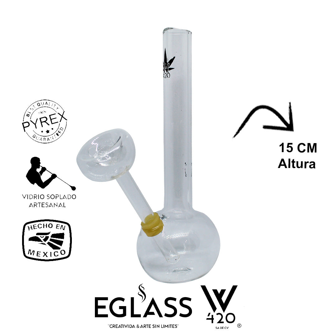 10pz Mini Bong Transparente 50mm