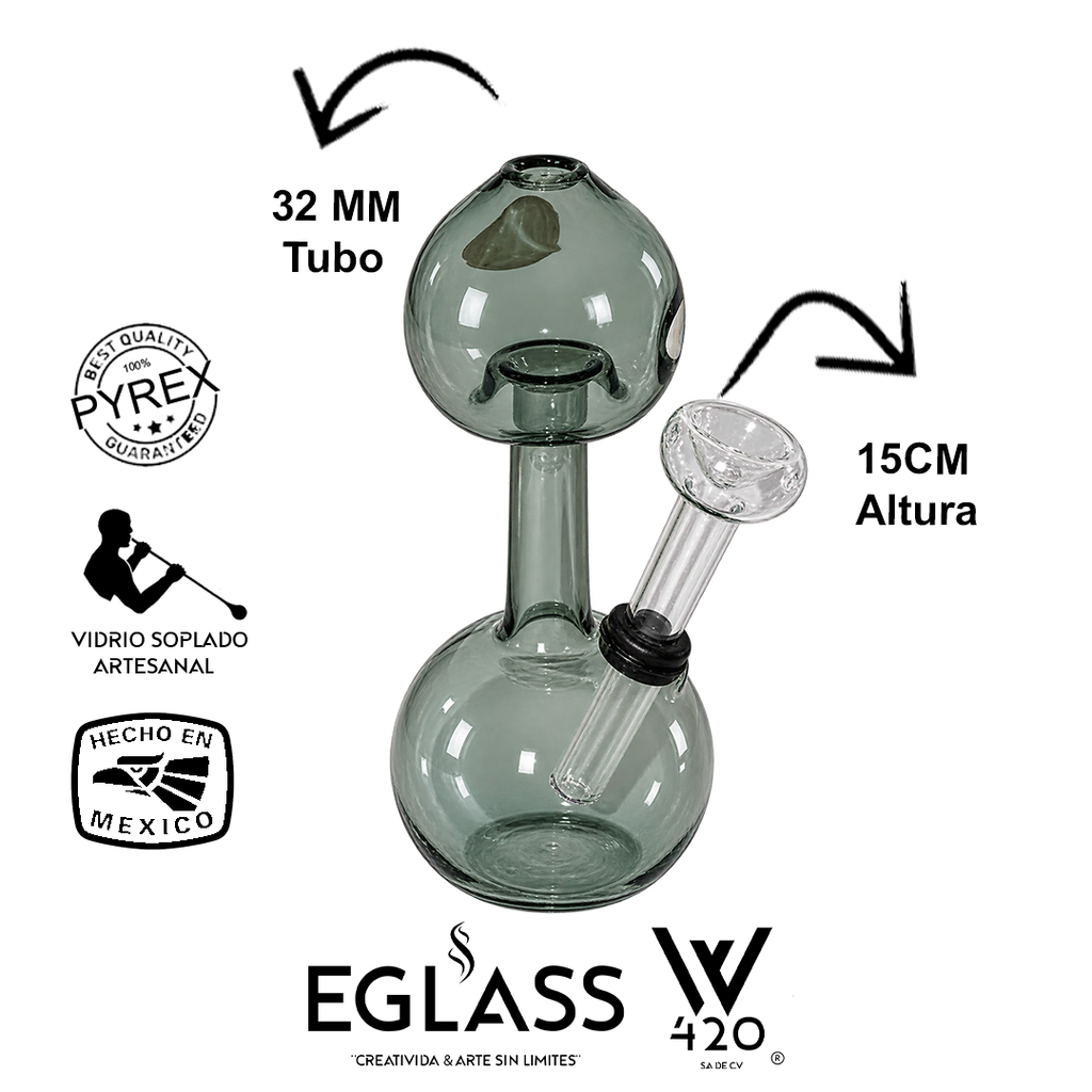Bong Pyrex W420 Mini Hongo Black