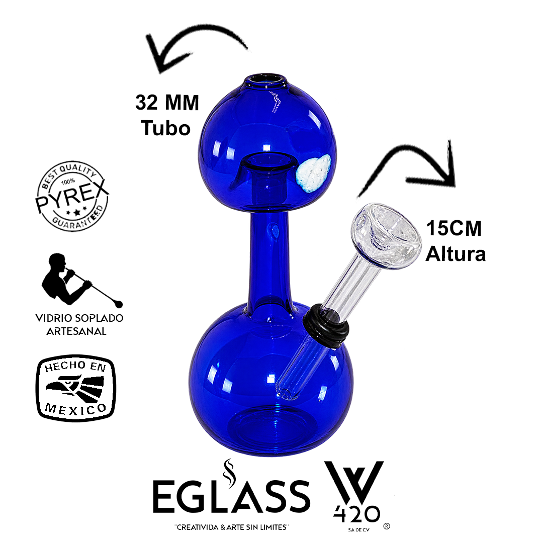 Bong Pyrex W420 Mini Hongo Blue King