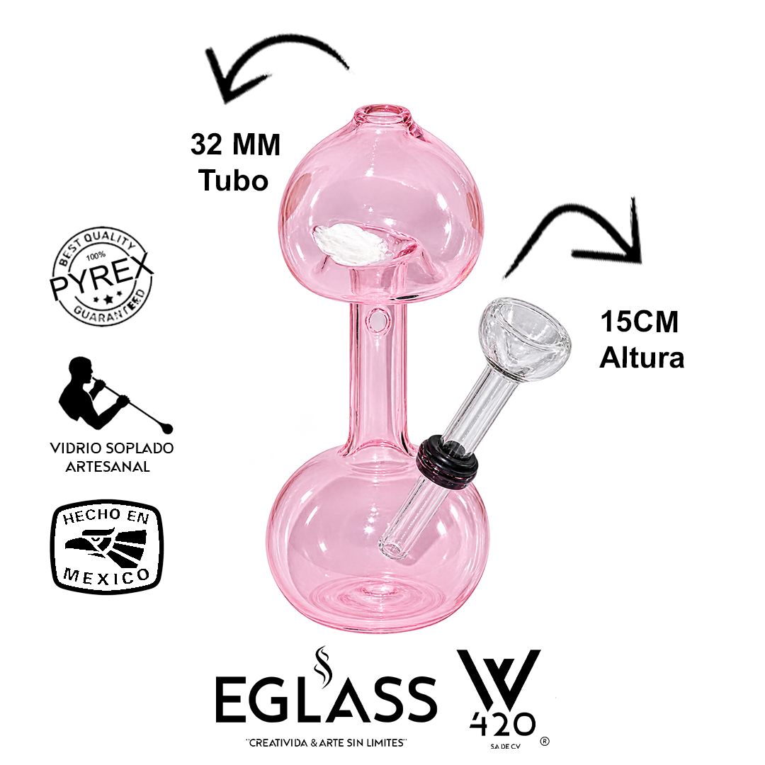 Bong Pyrex W420 Mini Hongo Pinck