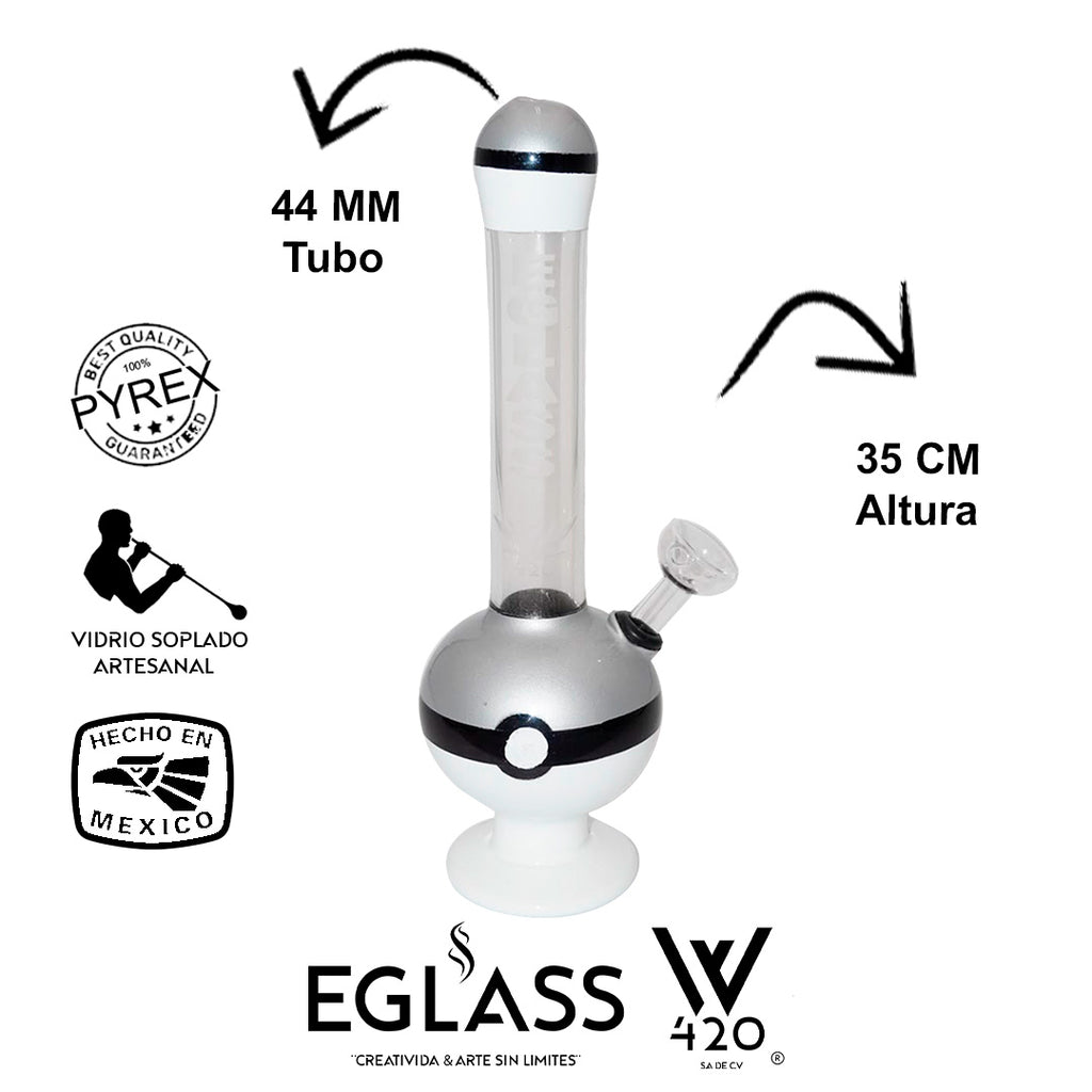 Bong Pyrex W420 Pokeball Griss