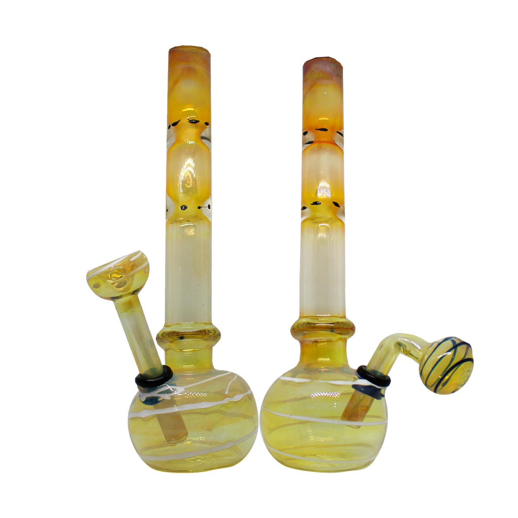 10pz Mini Bong Hitter Decorada